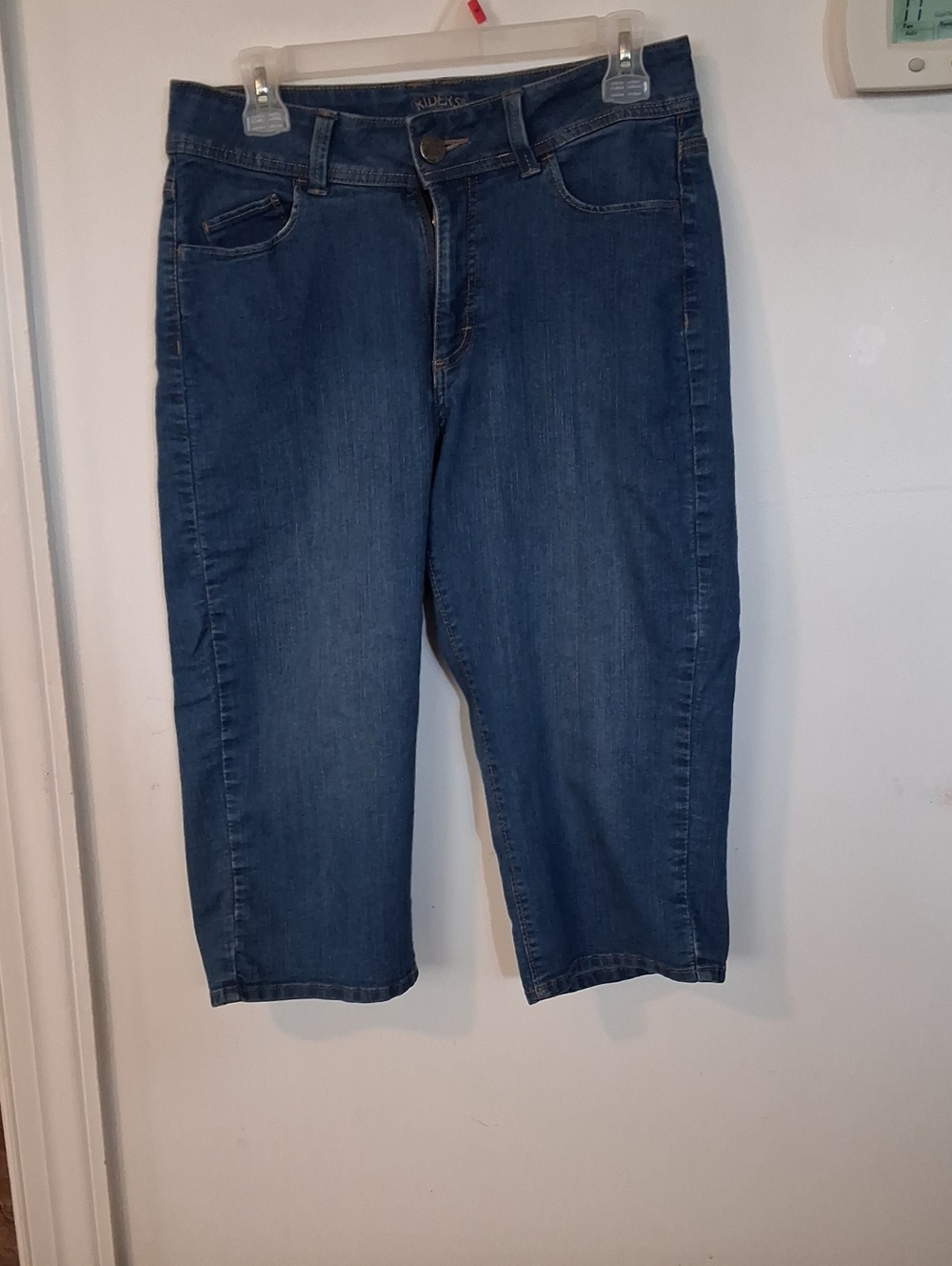 Apt. 9 Women's Cropped Dark Blue Denim Capri Pants